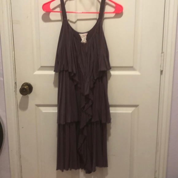 Dresses & Skirts - Kiddo USA Grey Ruffle Sleeveless Dress Dresses & Skirts - Kiddo USA Grey Ruffle Sleeveless Dress